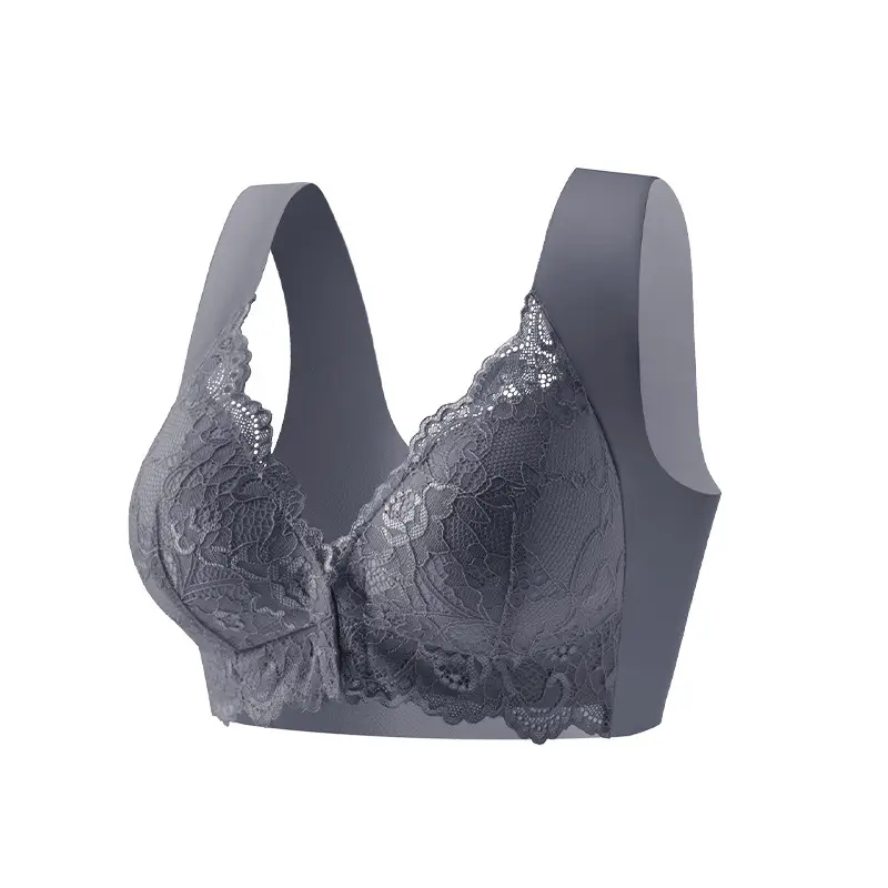 Lace Vests Bra Set for Women Fixed Cup Lace Design