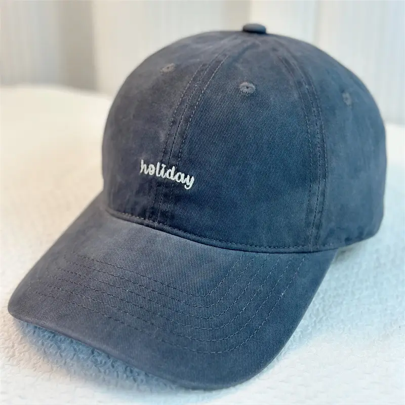 Washed Vintage Men's Blue Baseball Cap All-Match - Image 6
