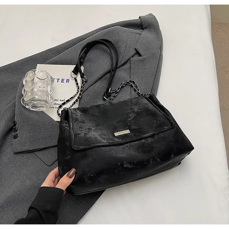 Black Velvet Chain Shoulder Bag for Women 2025 — feature 40