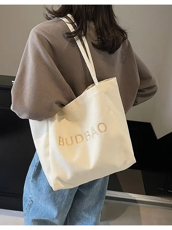Women Canvas Shoulder Bag Large Spring Summer 2026 - Image 6