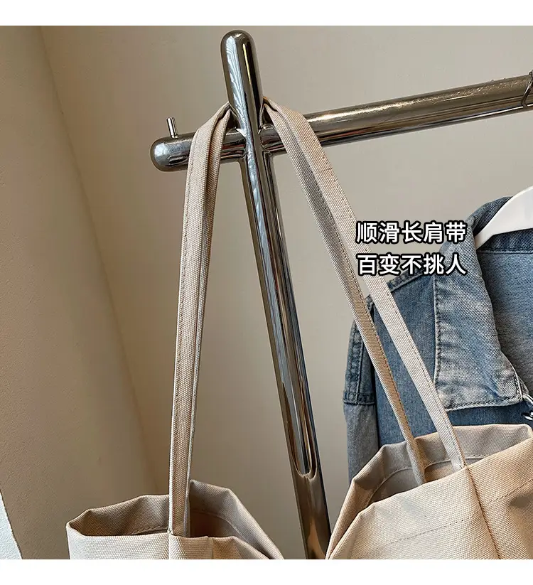 Women Canvas Shoulder Bag Large Spring Summer 2026 — feature 3