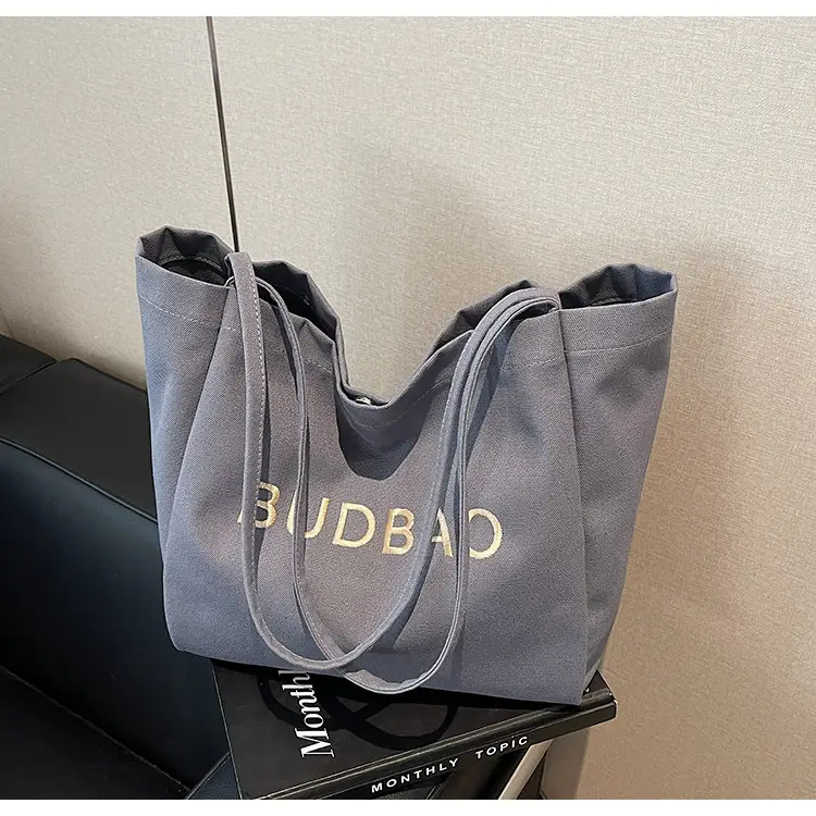 Women Canvas Shoulder Bag Large Spring Summer 2026 - Image 2