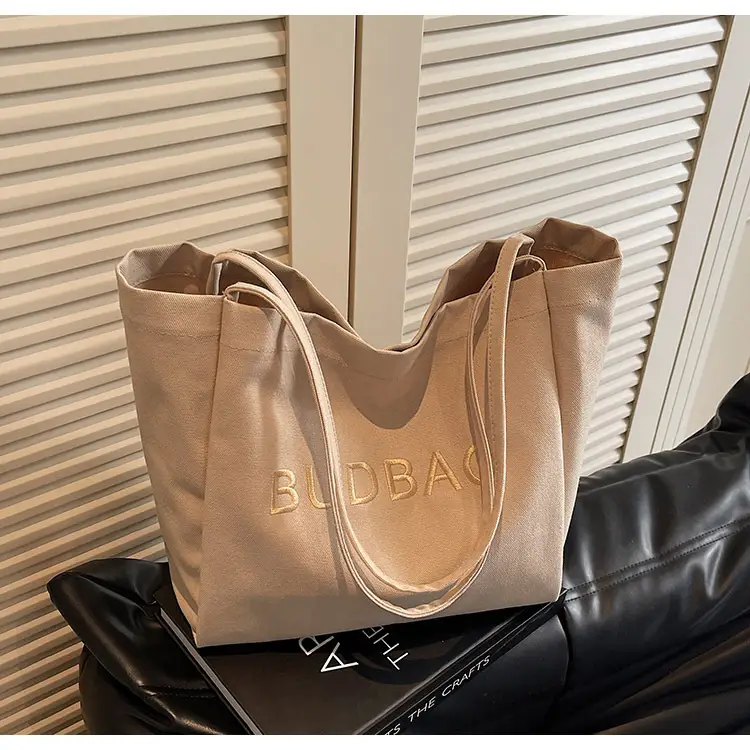 Women Canvas Shoulder Bag Large Capacity Korean Style 2025 — feature 15