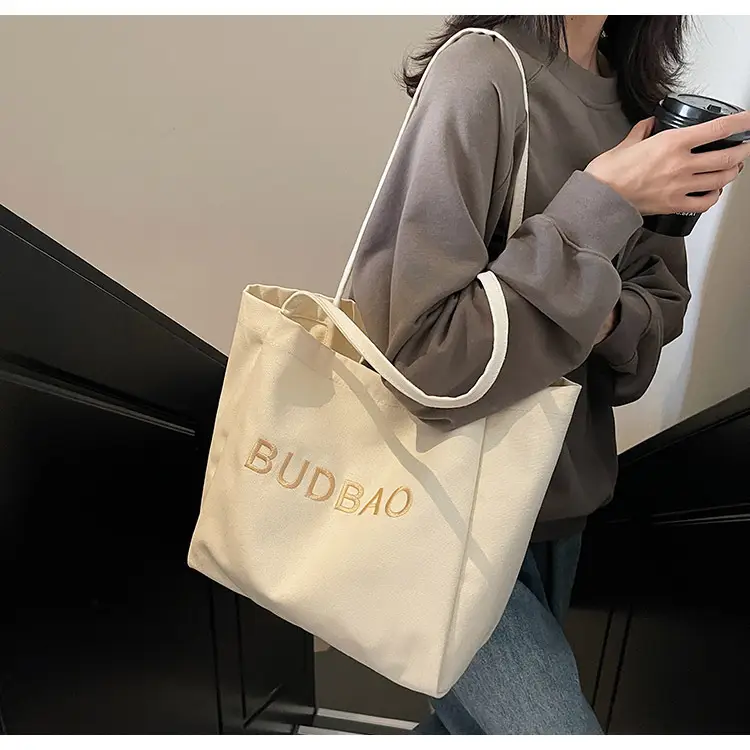 Women Canvas Shoulder Bag Large Capacity Korean Style 2025 — feature 19