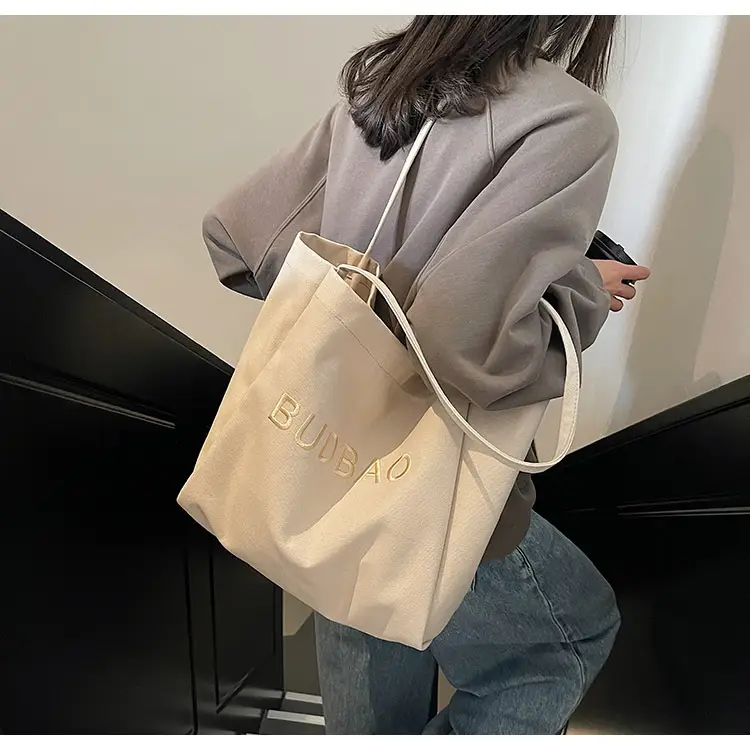 Women Canvas Shoulder Bag Large Capacity Korean Style 2025 — feature 20