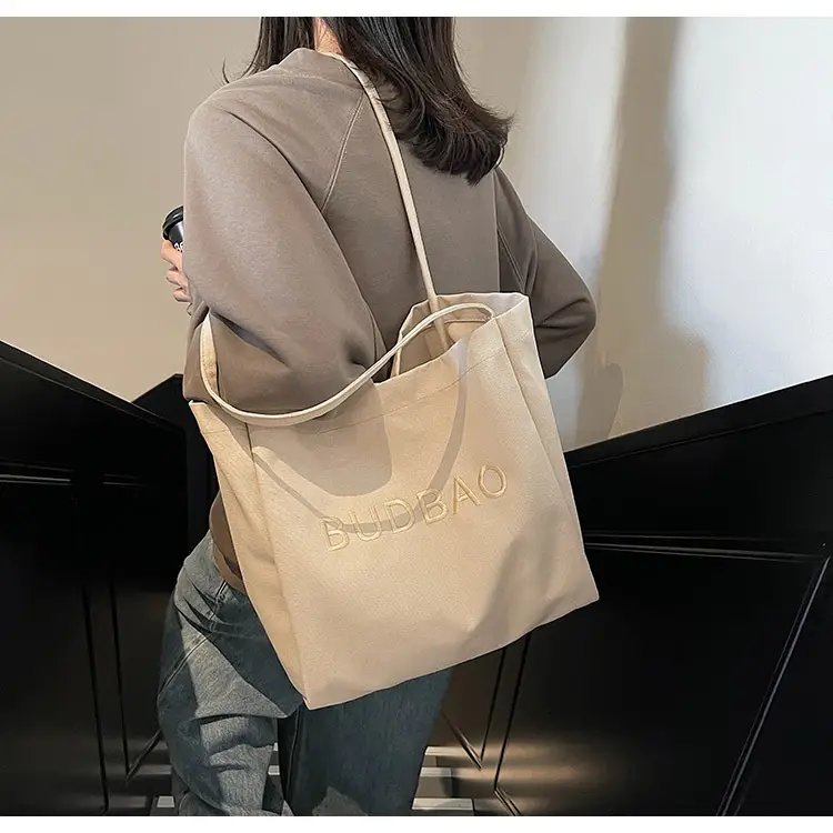 Women Canvas Shoulder Bag Large Capacity Korean Style 2025 — feature 21