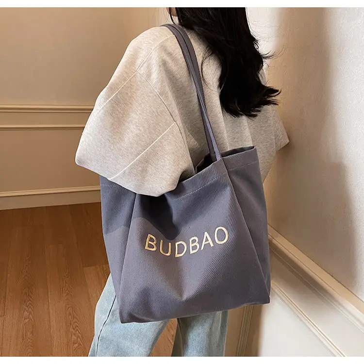 Women Canvas Shoulder Bag Large Capacity Korean Style 2025 — feature 23
