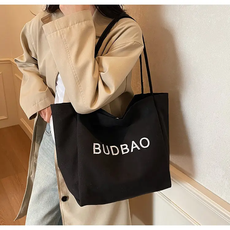 Women Canvas Shoulder Bag Large Capacity Korean Style 2025 — feature 28