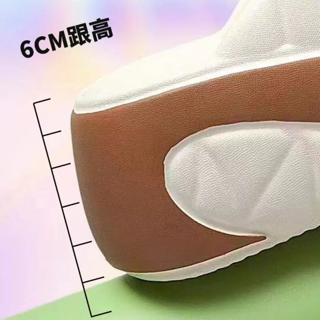 Women's EVA Flip-Flops 6cm High Soft Soles