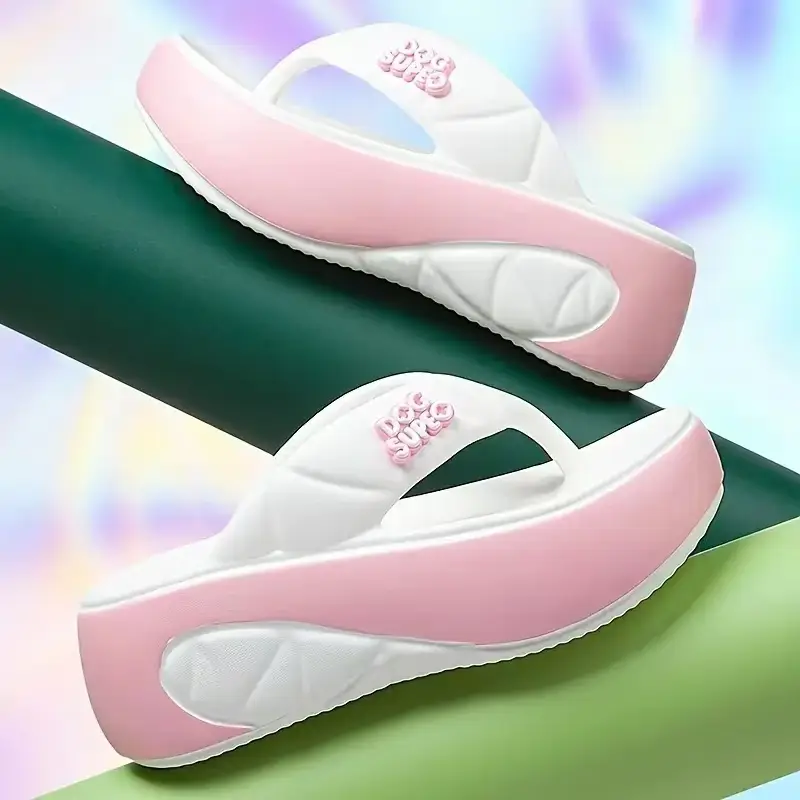 Women's EVA Flip-Flops 6cm High Soft Soles