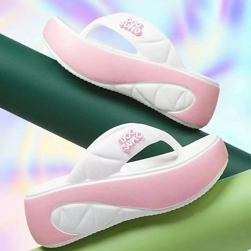 Women's EVA Flip-Flops 6cm High Soft Soles — feature 2