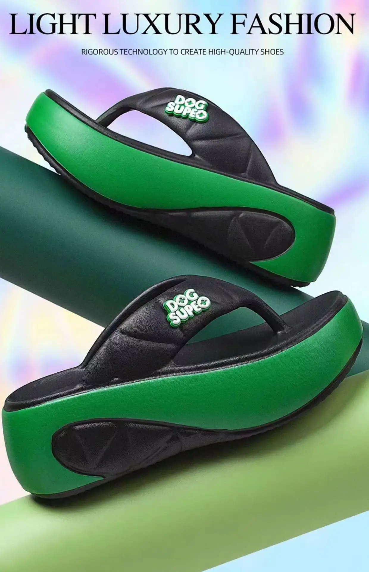 Women's EVA Flip-Flops 6cm High Soft Soles — feature 9