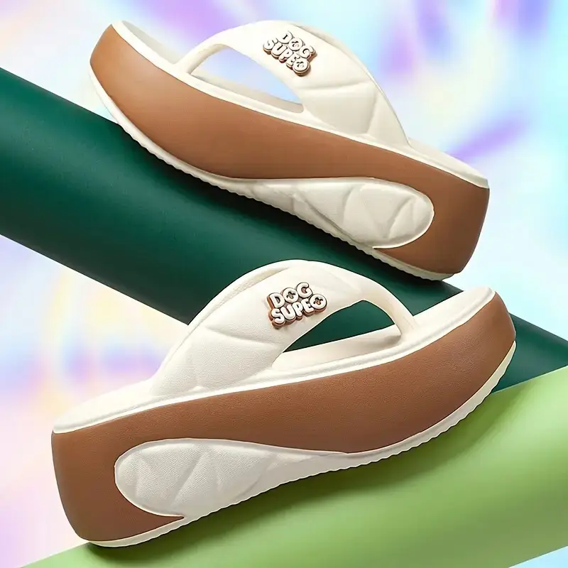 Women's EVA Flip-Flops 6cm High Soft Soles