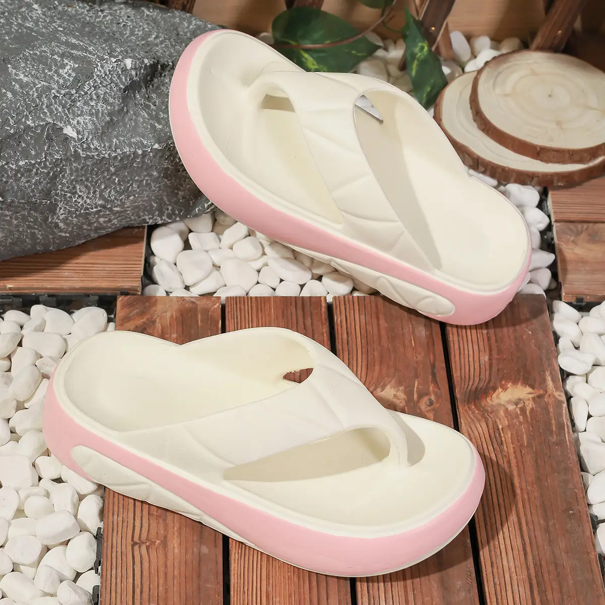Women's EVA Flip-Flops 6cm High Soft Soles