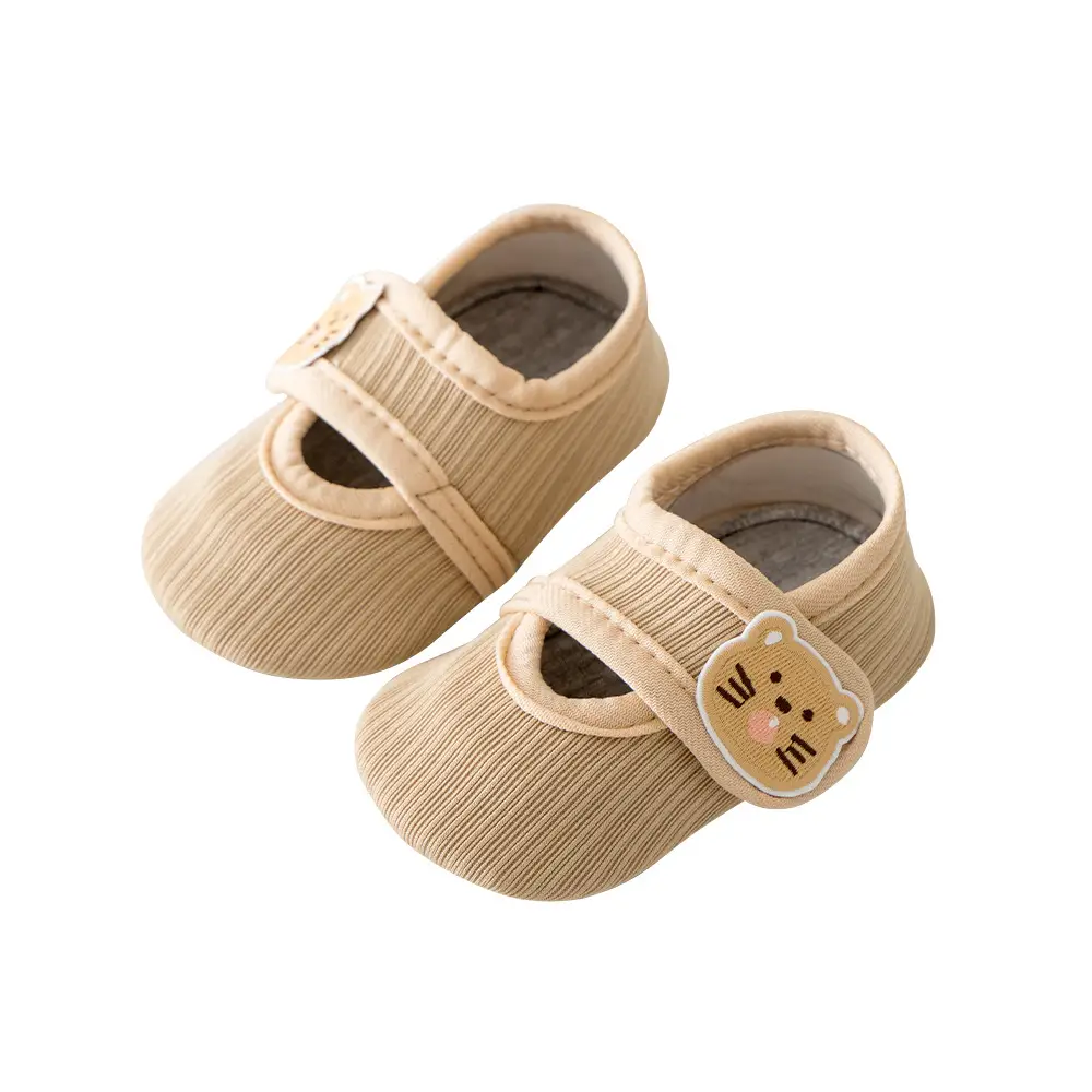 Baby Slip-On Shoes Cream Pure Cotton 1-3Yrs - Image 12