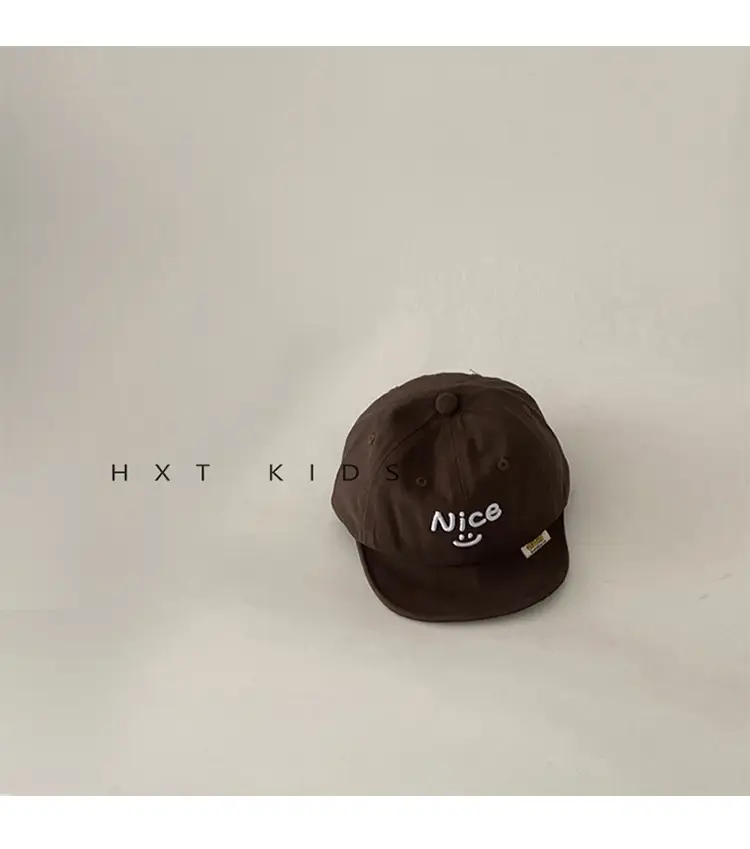 Baby Cap Beige Smiley Spring Autumn Sunshade Hat — feature 8