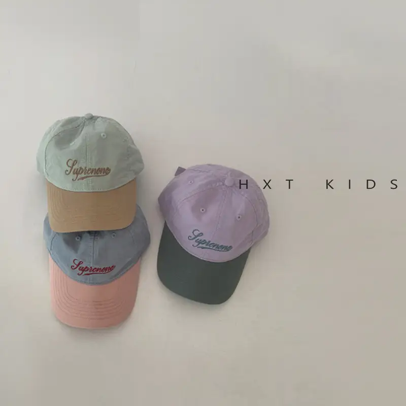 Children's Cap Set with Sunshade & Embroidery - Image 6