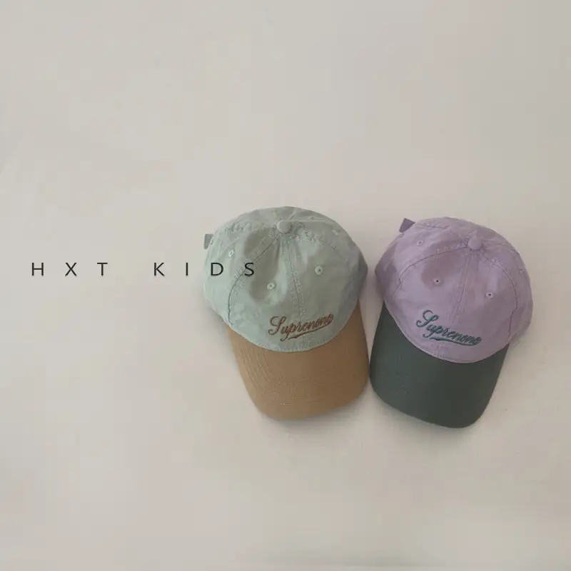 Children's Cap Set with Sunshade & Embroidery - Image 8