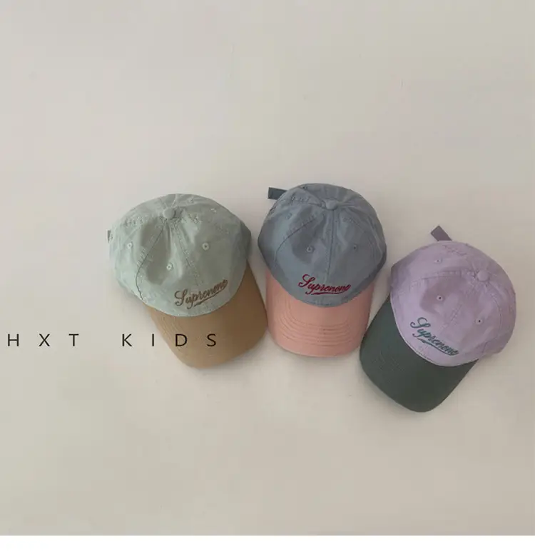 Children's Cap Set with Sunshade & Embroidery — feature 4