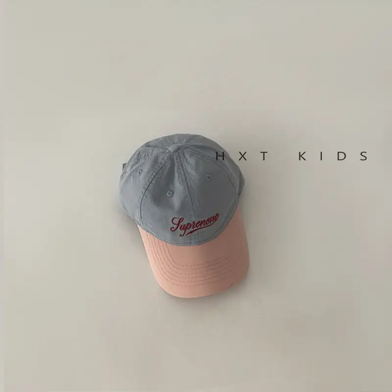 Children's Cap Set with Sunshade & Embroidery - Image 2