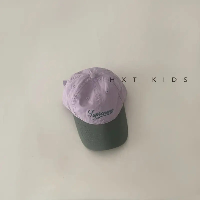 Children's Cap Set with Sunshade & Embroidery - Image 3