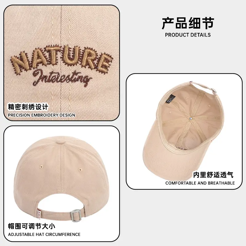 Korean Style Embroidered Baseball Cap for Women Spring Summer - Image 8