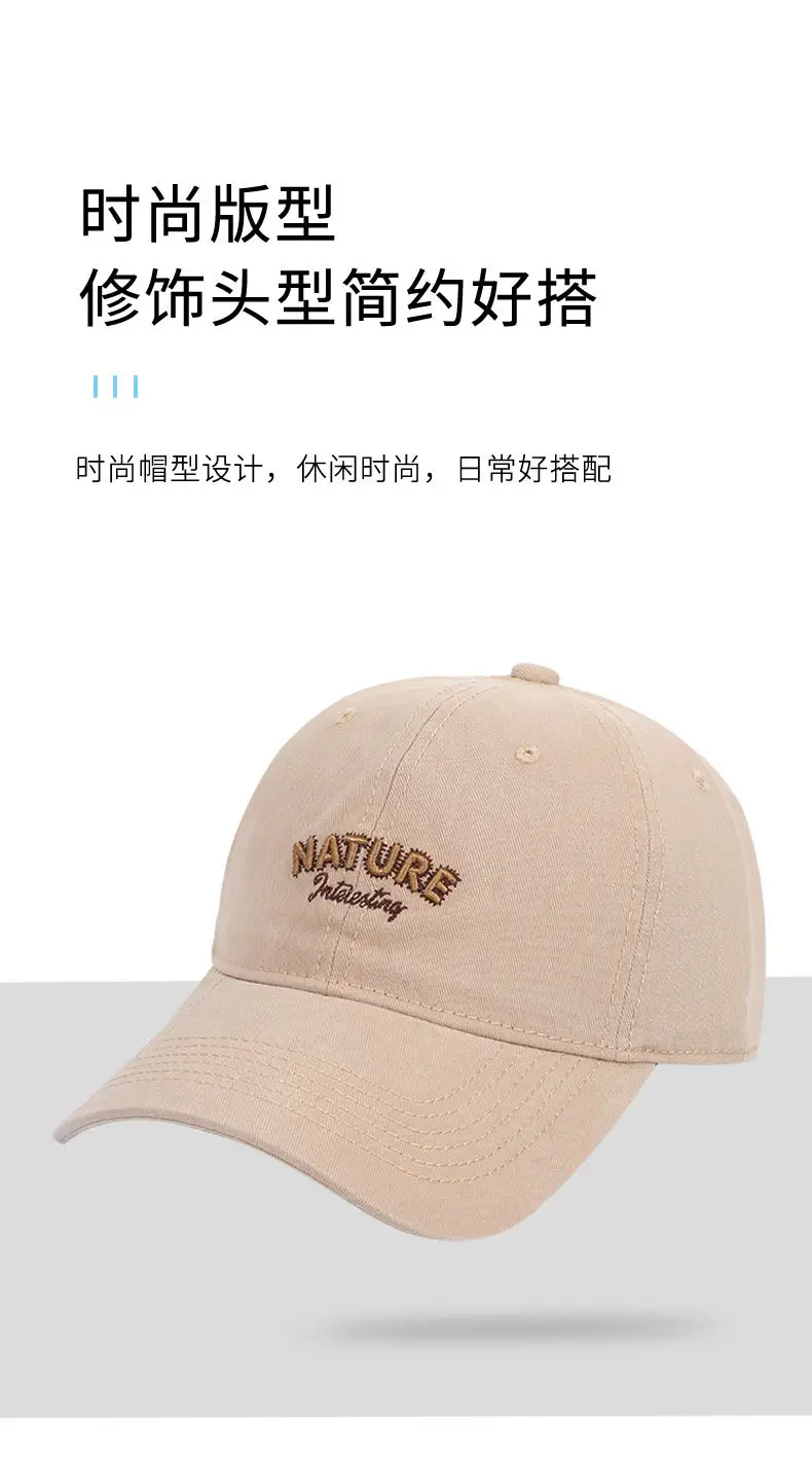 Korean Style Embroidered Baseball Cap for Women Spring Summer — feature 6
