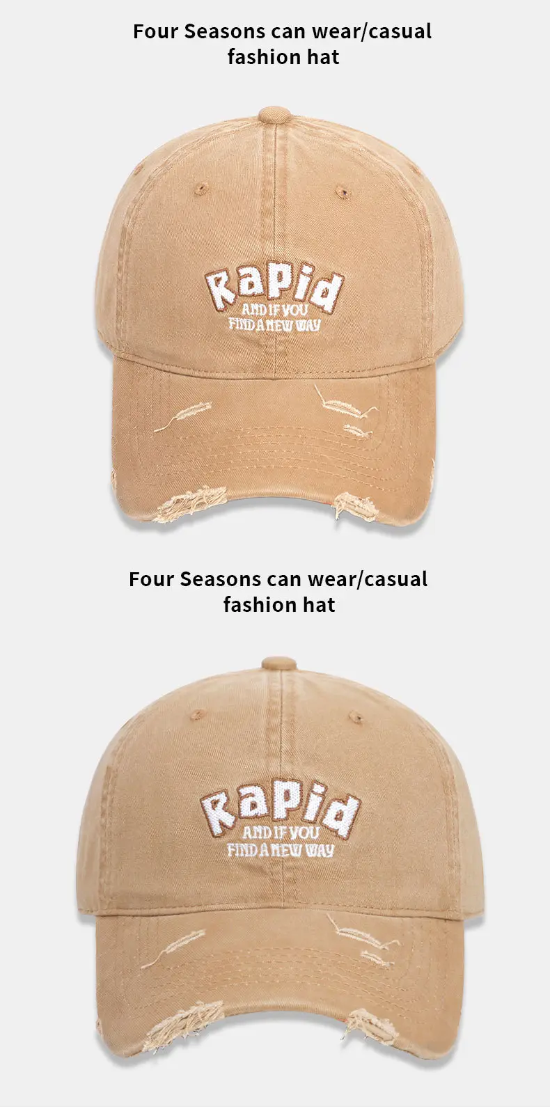 Kapid Embroidered Khaki Baseball Cap — feature 11