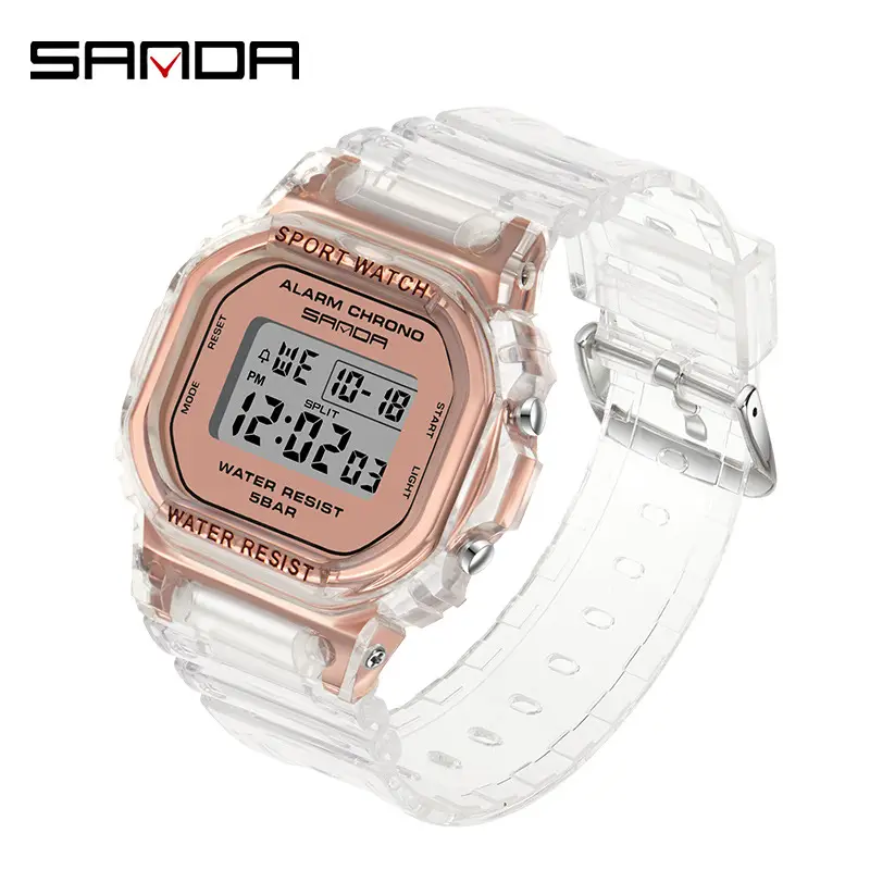 Transparent Digital Watch for Students Sports Outdoor Waterproof - Image 3