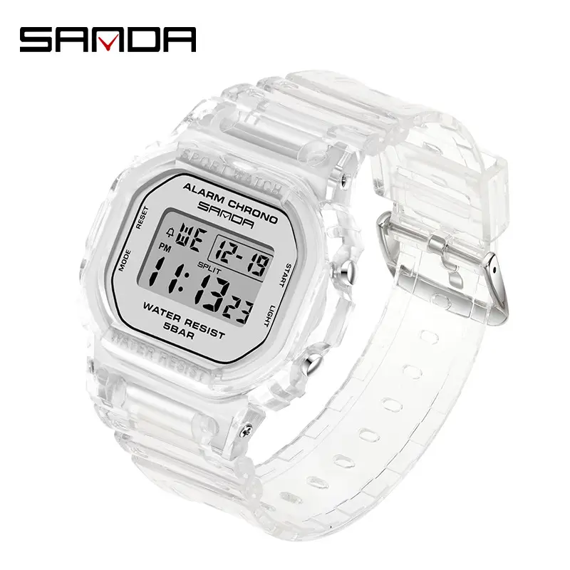 Transparent Digital Watch for Students Sports Outdoor Waterproof - Image 5