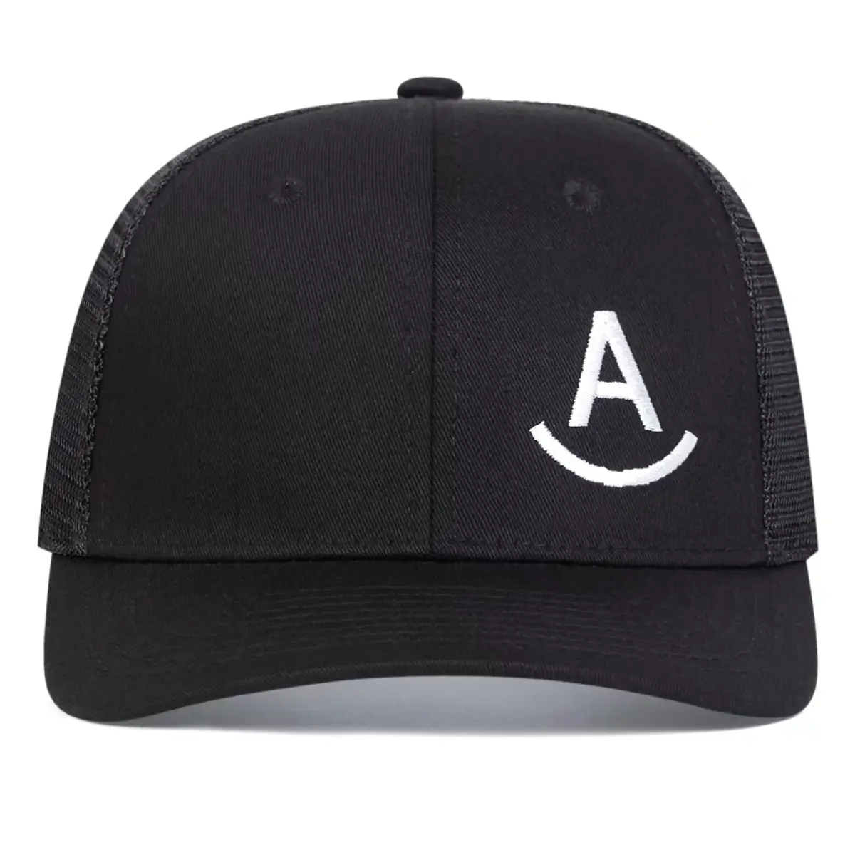 Men's Black A Letter Embroidered Baseball Cap — feature 3