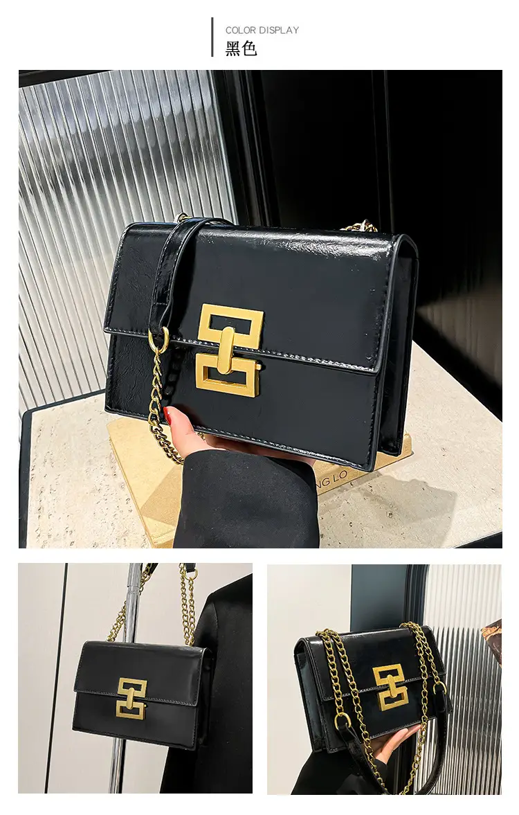 Red European Chain Shoulder Bag for Women — feature 24