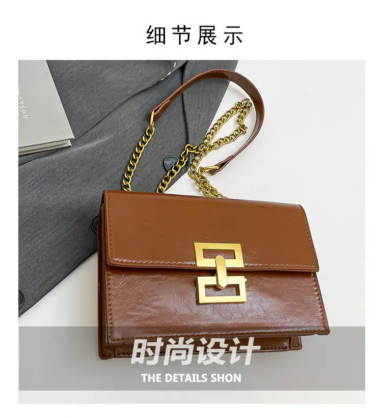 Red European Chain Shoulder Bag for Women — feature 4