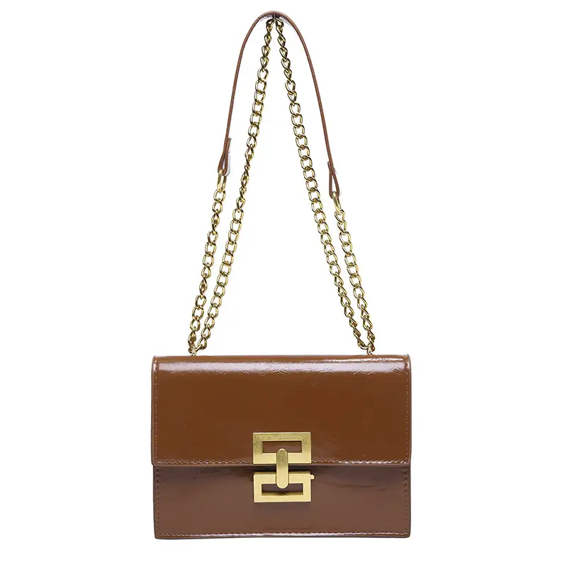 Red European Chain Shoulder Bag for Women - Image 4