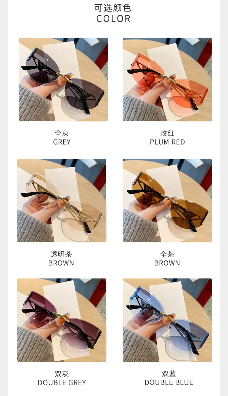 Women's High-End Cat-Eye Sunglasses with Hollow Leg Design โ feature 16