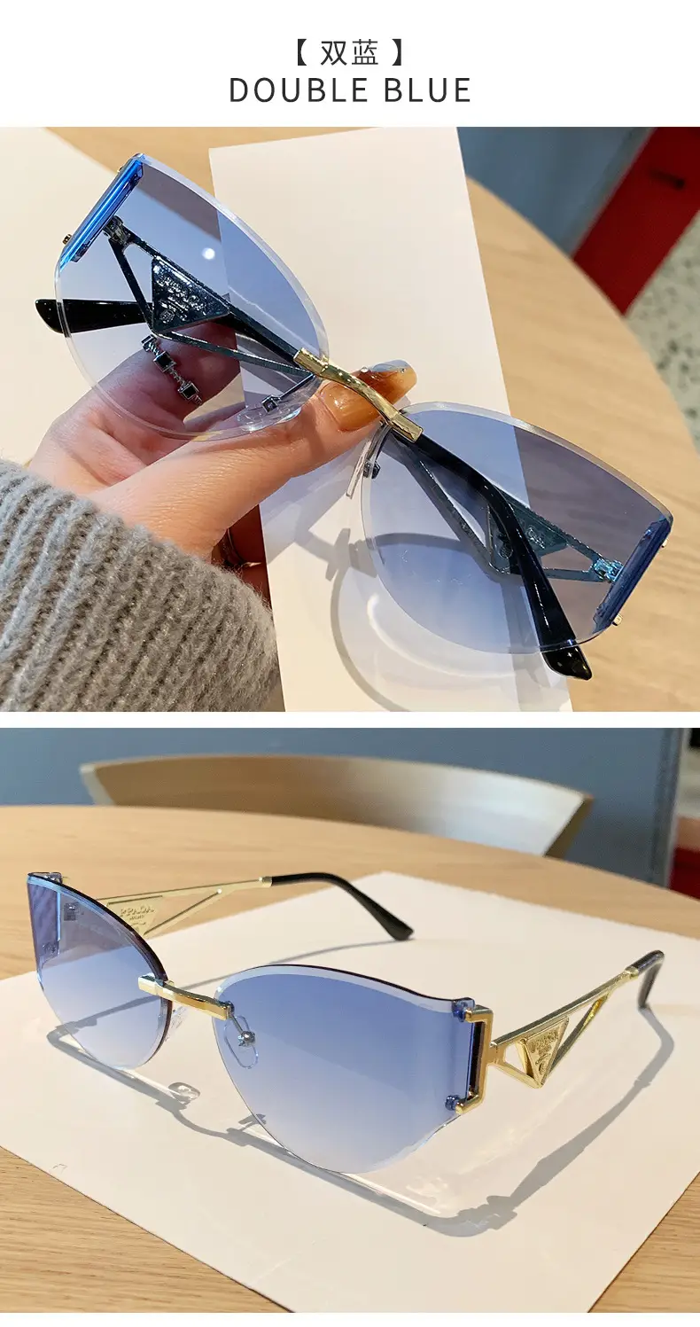Women's High-End Cat-Eye Sunglasses with Hollow Leg Design โ feature 23