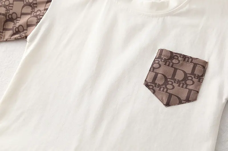Baby Printed Letter Suit White Black Shorts — feature 12