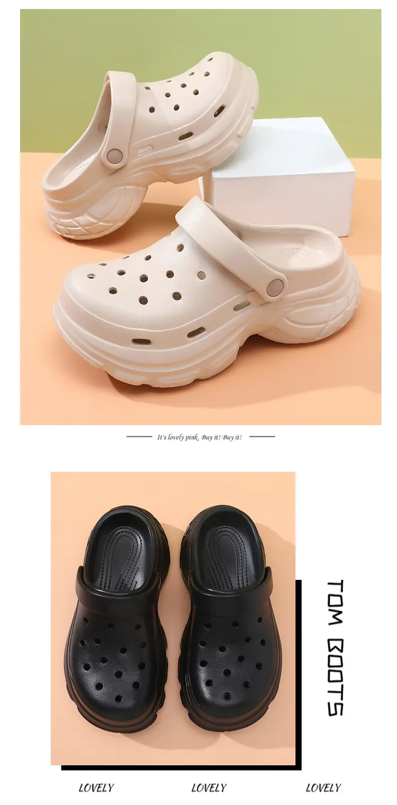 2025 new thick-soled hole shoes women's summer wear non-slip excrement feeling Baotou beach sandals a generation of hair — feature 11