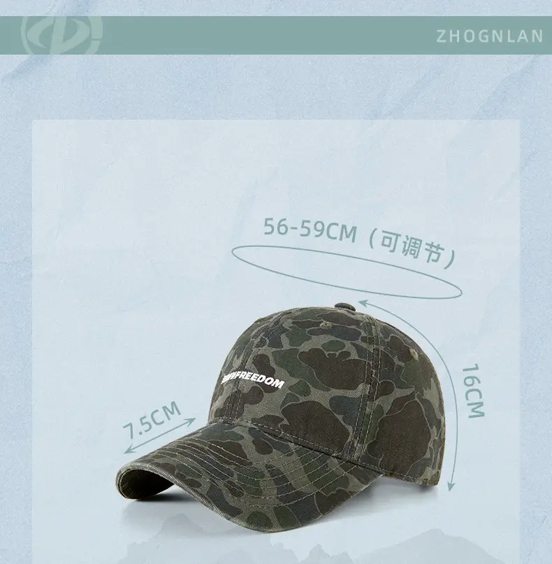 Men Camouflage Cap UV Protection Outdoor Camping — feature 30