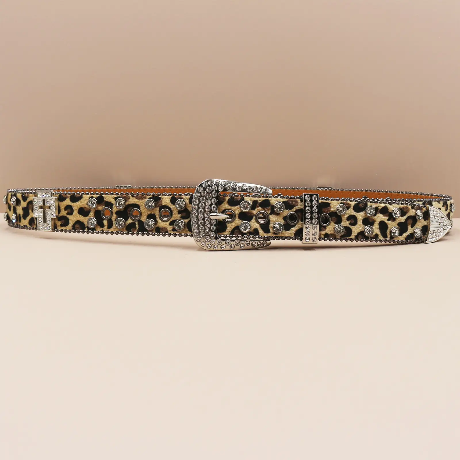 Leopard Print Cross Belt for Men High End Sparkle — feature 16