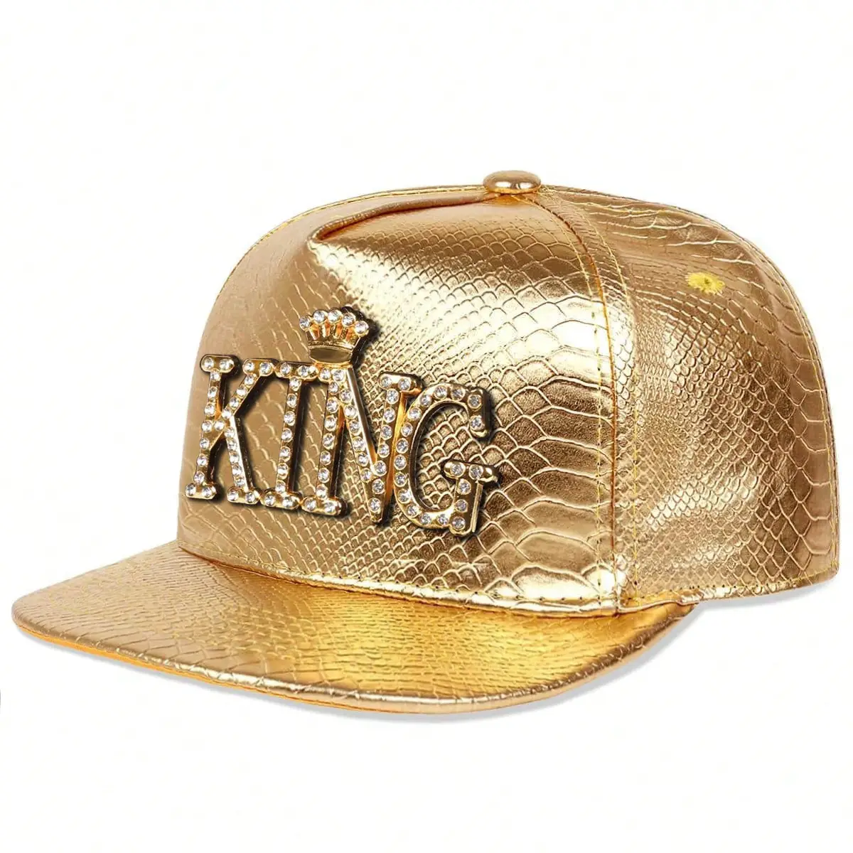 King Crown PU Leather Baseball Cap for Men Women - Image 7