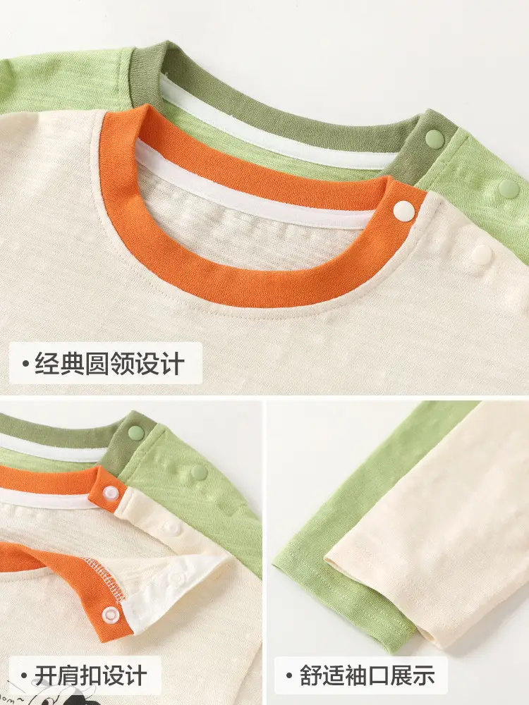 Green Long Sleeve Baby T-Shirt for Boys Spring Outfit - Image 6