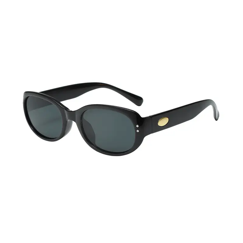 2025 Women White Anti-UV Sunglasses Oval Design