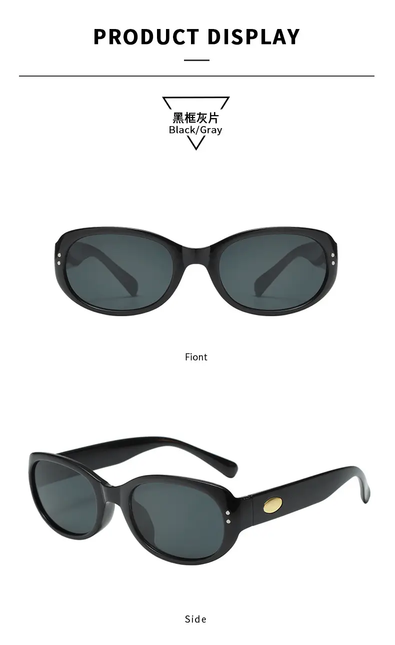 2025 Women White Anti-UV Sunglasses Oval Design — feature 10