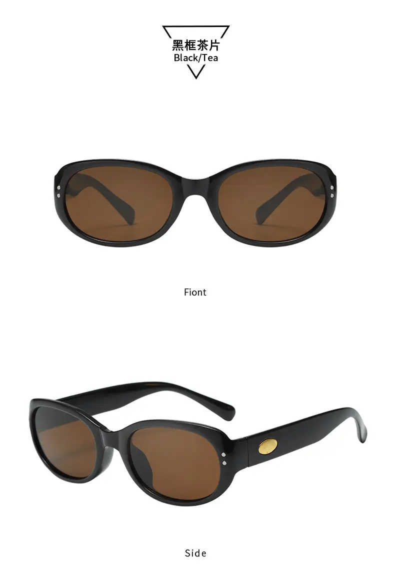 2025 Women White Anti-UV Sunglasses Oval Design — feature 12