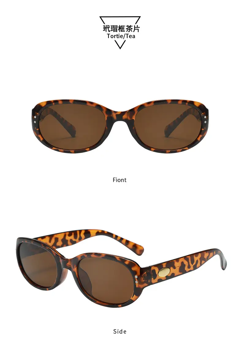 2025 Women White Anti-UV Sunglasses Oval Design — feature 14