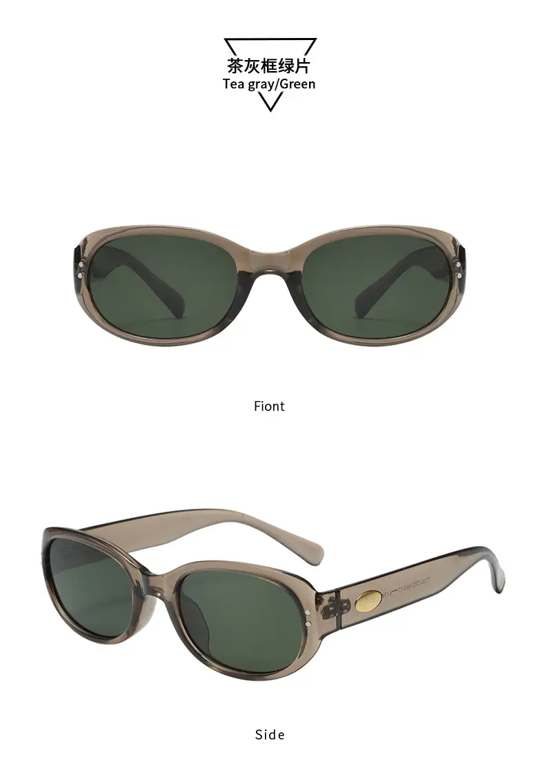2025 Women White Anti-UV Sunglasses Oval Design — feature 15