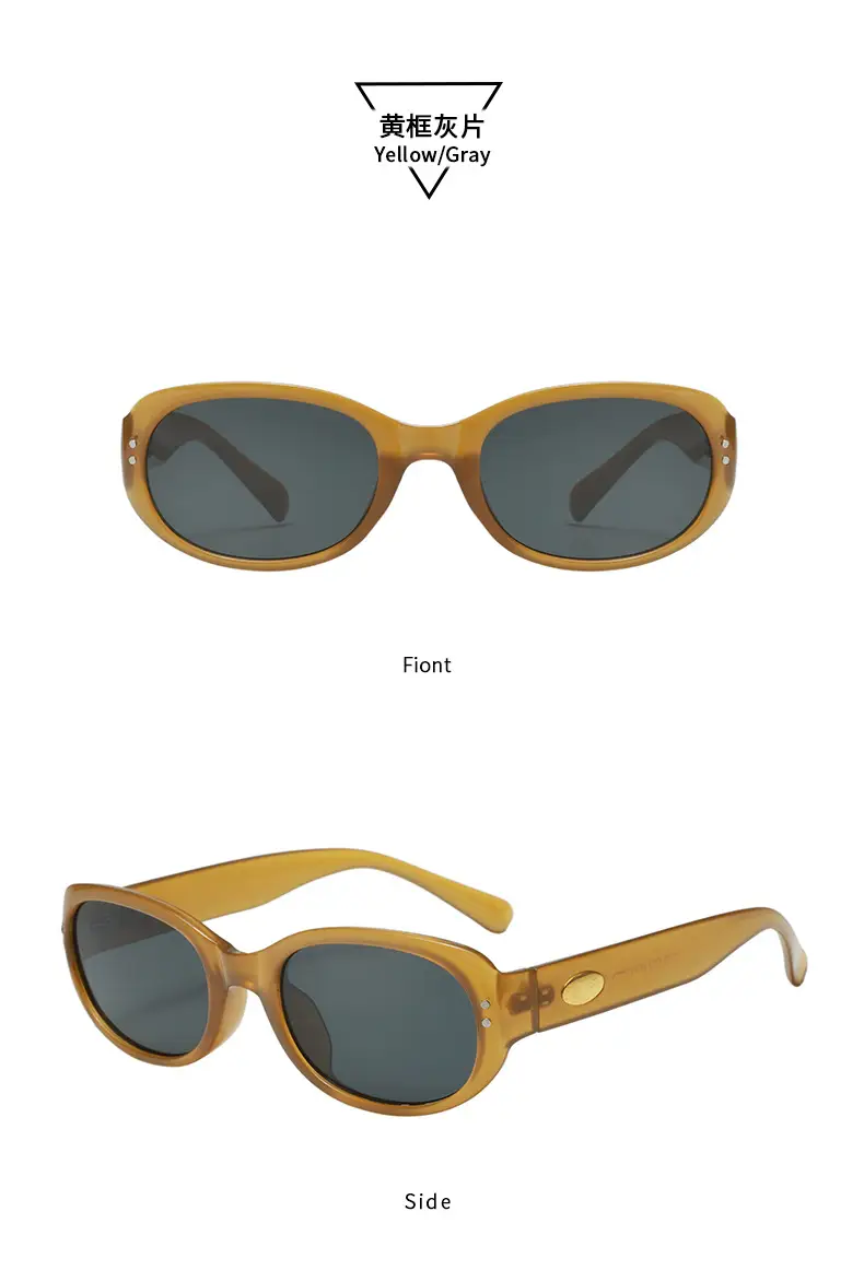 2025 Women White Anti-UV Sunglasses Oval Design — feature 16