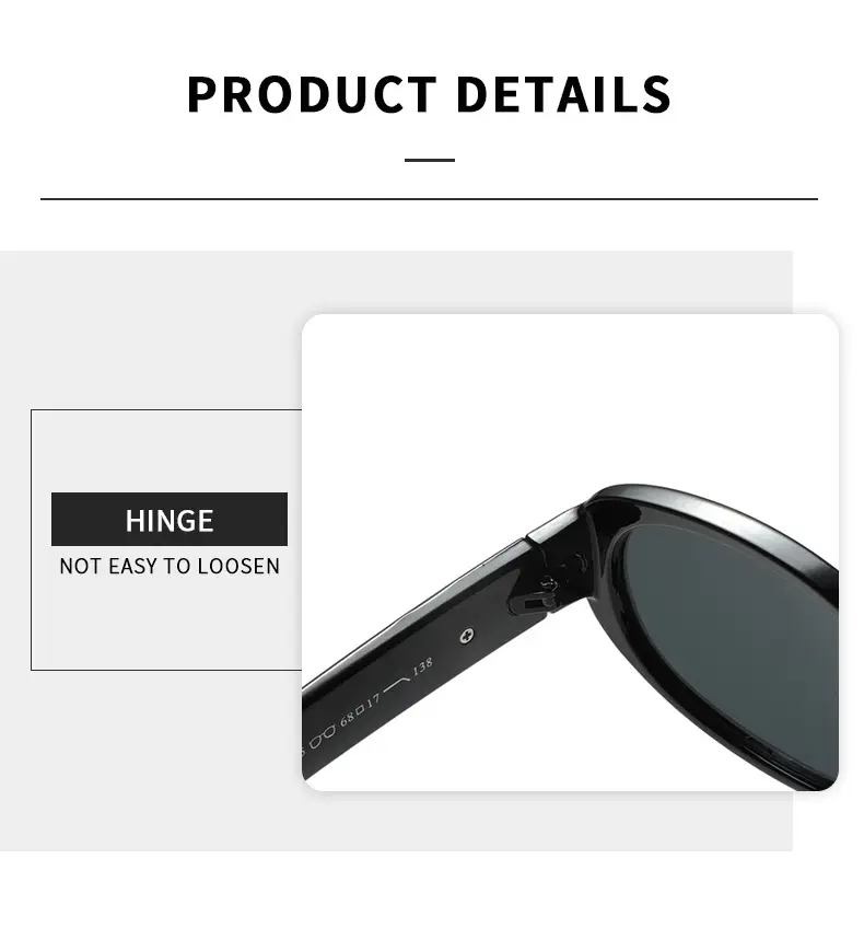 2025 Women White Anti-UV Sunglasses Oval Design — feature 5