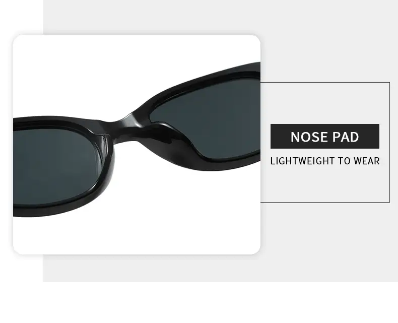 2025 Women White Anti-UV Sunglasses Oval Design — feature 6